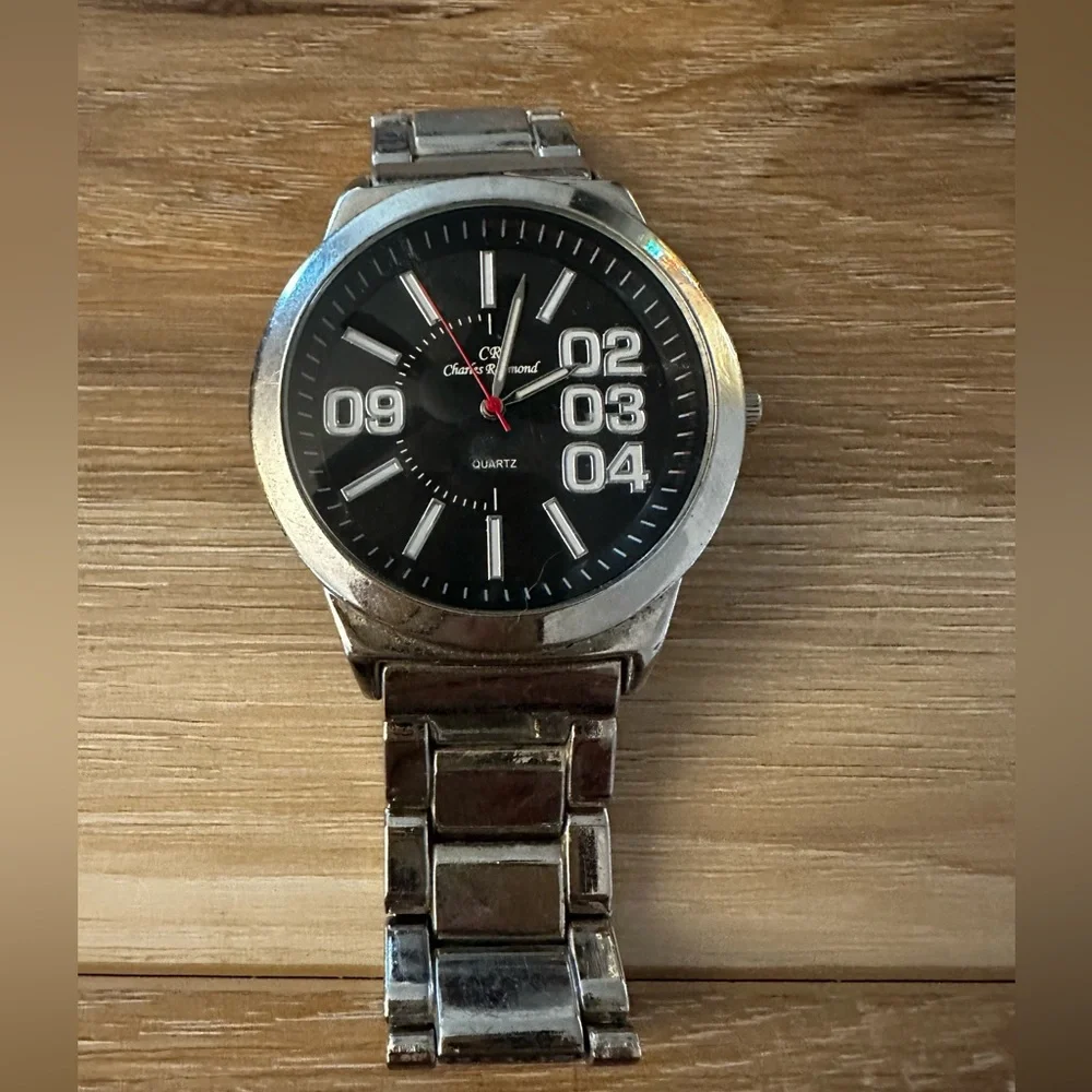 Charles Raymond 45mm Stainless Steel Watch